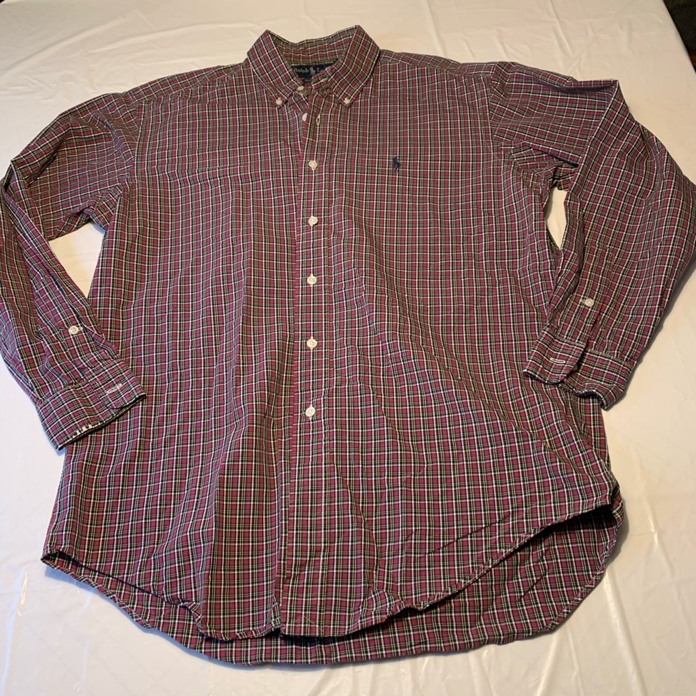 Ralph Lauren Plaid Classic Fit Button Down Shirt